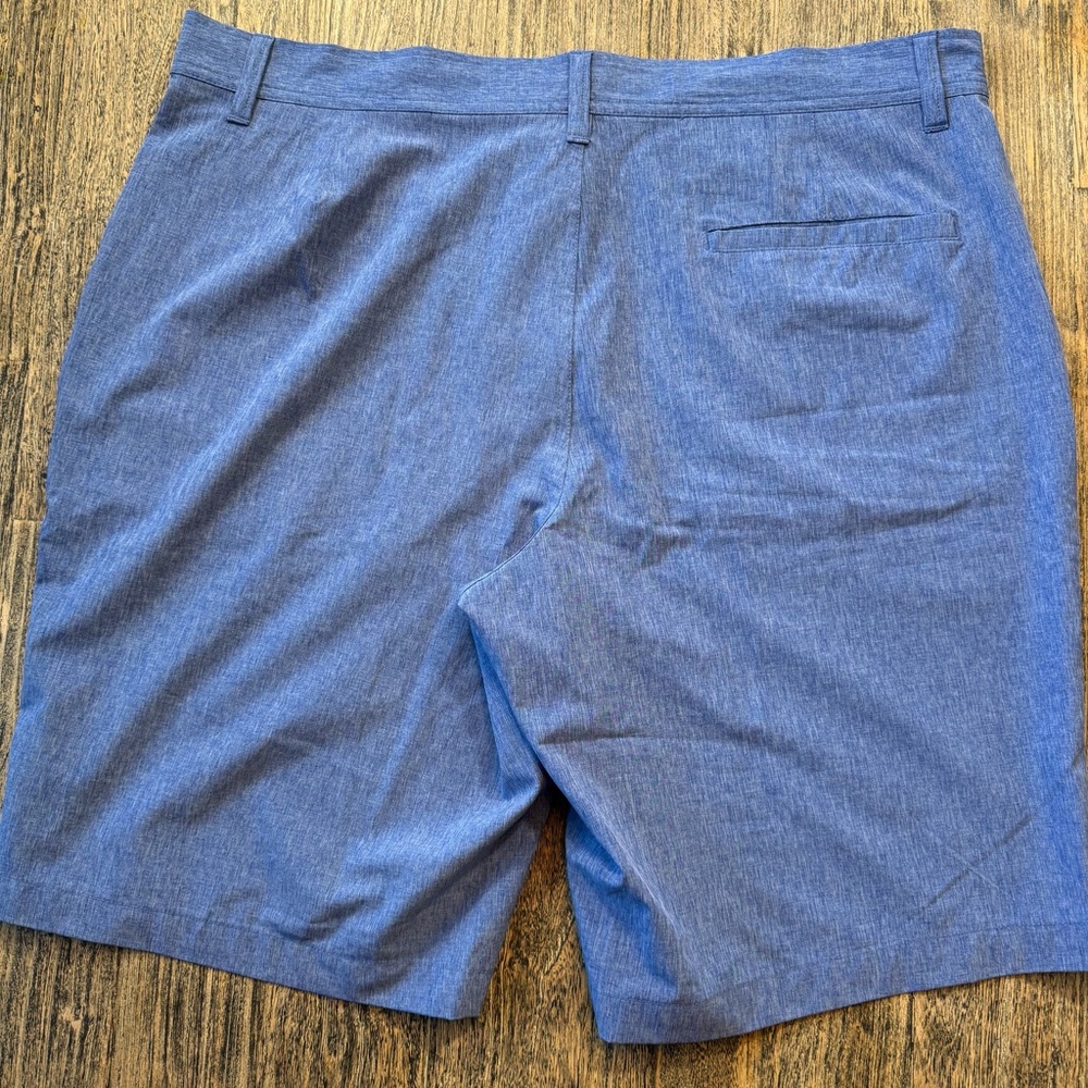 Coolkeep golf Blue Flat Front Men's Shorts - Picture 2 of 7